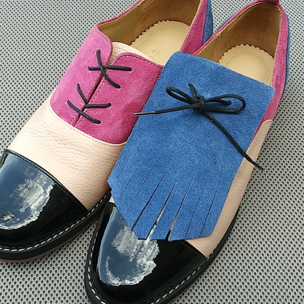 Inch 2 Colorful leather oxfords